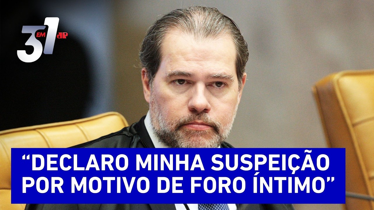 AGORA: Toffoli se declara suspeito para relatar ação sobre CPI do Banco Master
