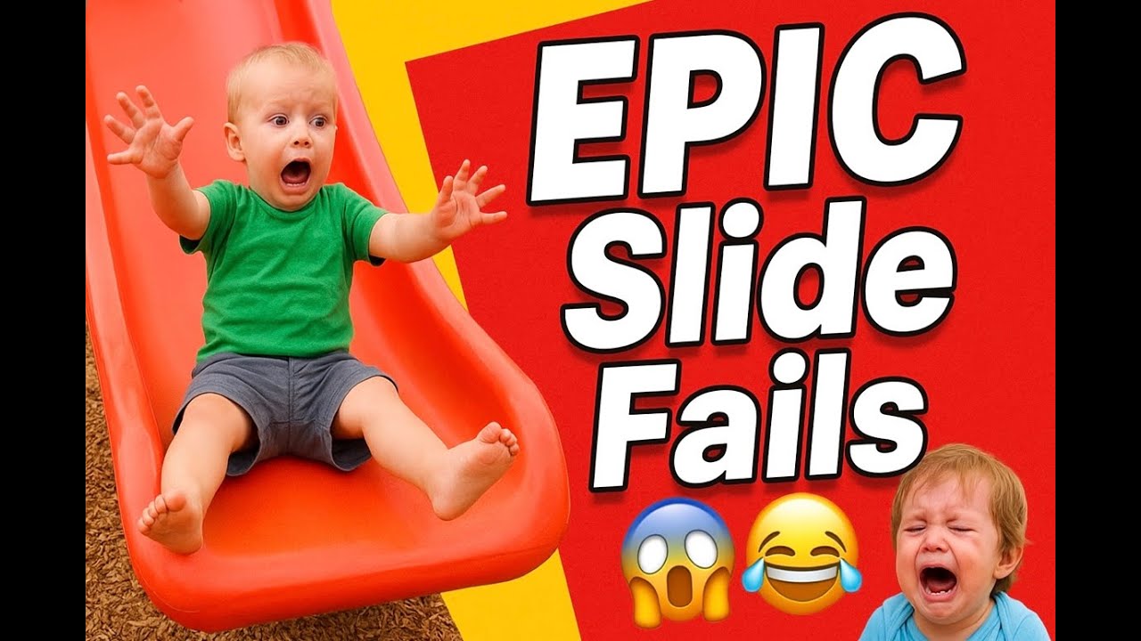 Kids & Babies Slide Fails Compilation 😂 | Funny Moments 2025 #pulsetop5 #viral #funnymoments