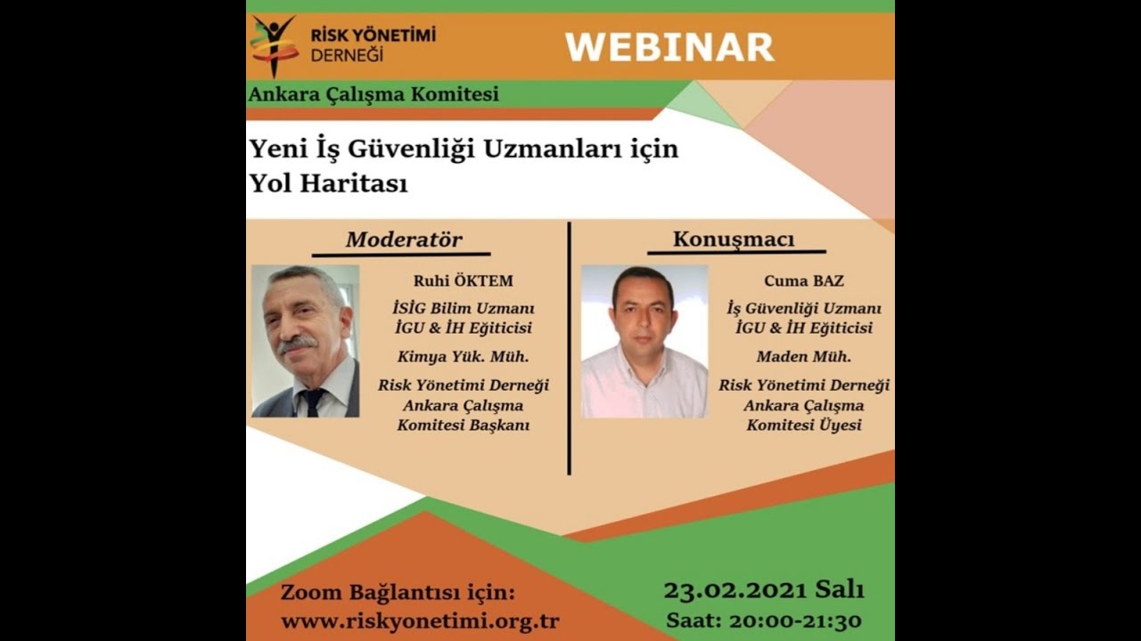 RİSKYÖN WEBINAR:  Yeni İş Güvenliği Uzmanları İçin Yol Haritası