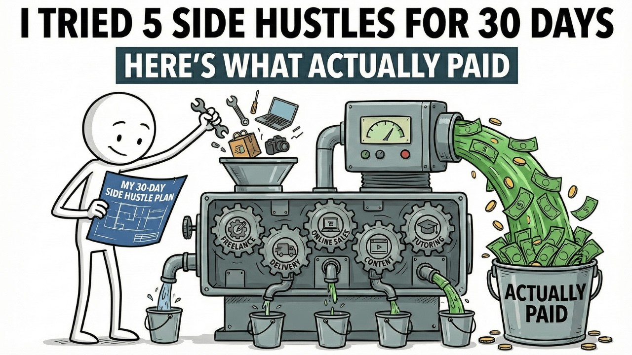 I Tried 5 Side Hustles for 30 Days — Here’s What Actually Paid