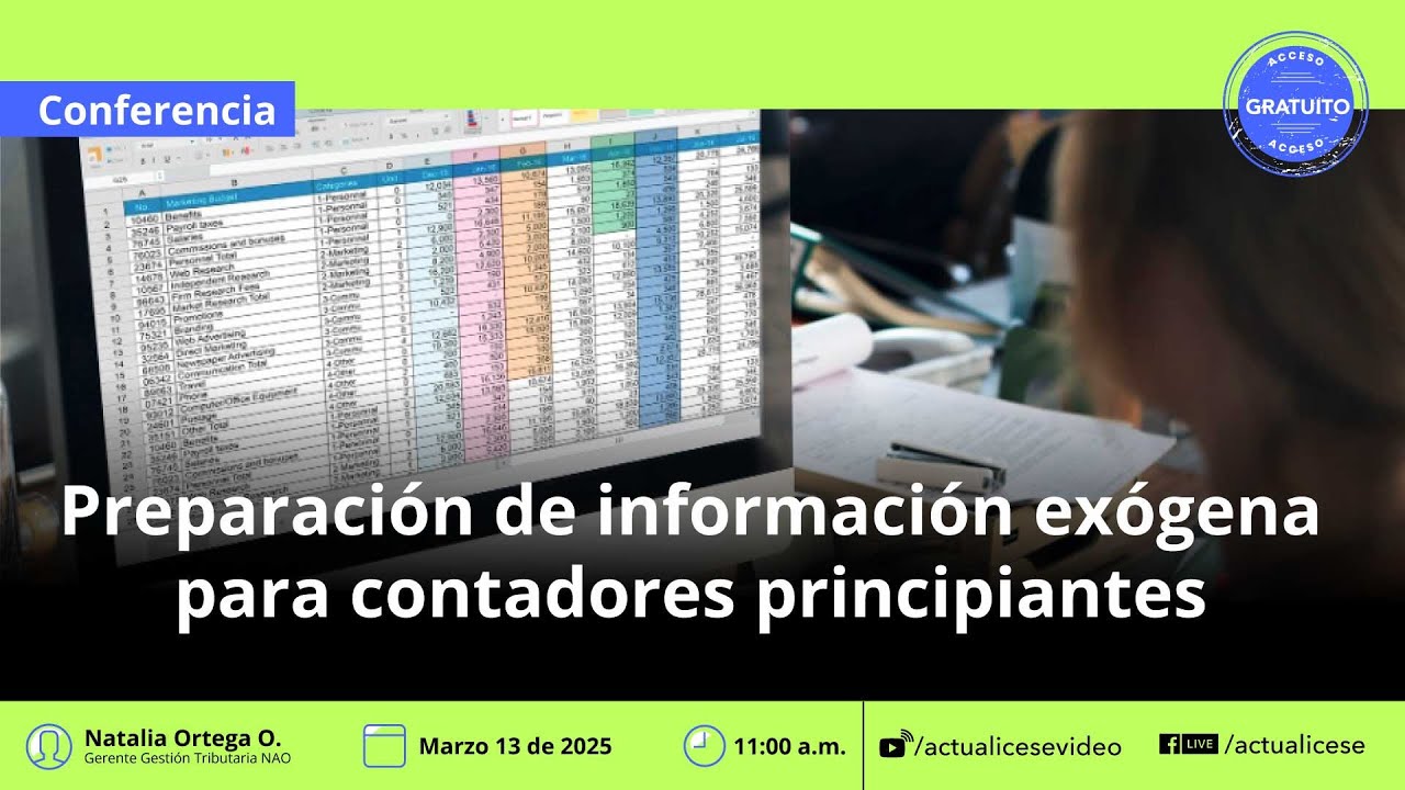 Preparación de información exógena para contadores principiantes