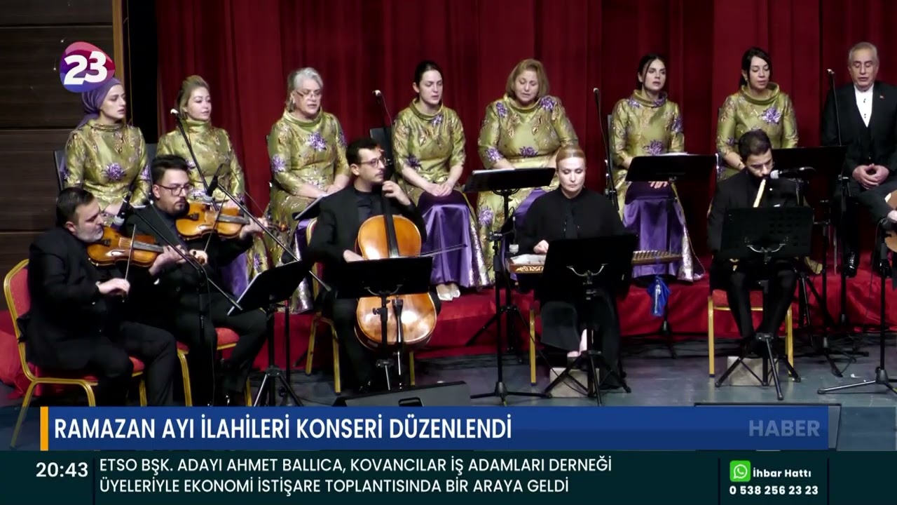 RAMAZAN AYI İLAHİLERİ KONSERİ DÜZENLENDİ