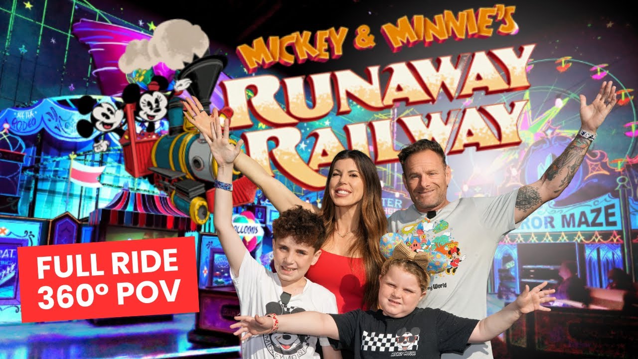 You Control the View! | Mickey & Minnie's Runaway Railway 360° POV