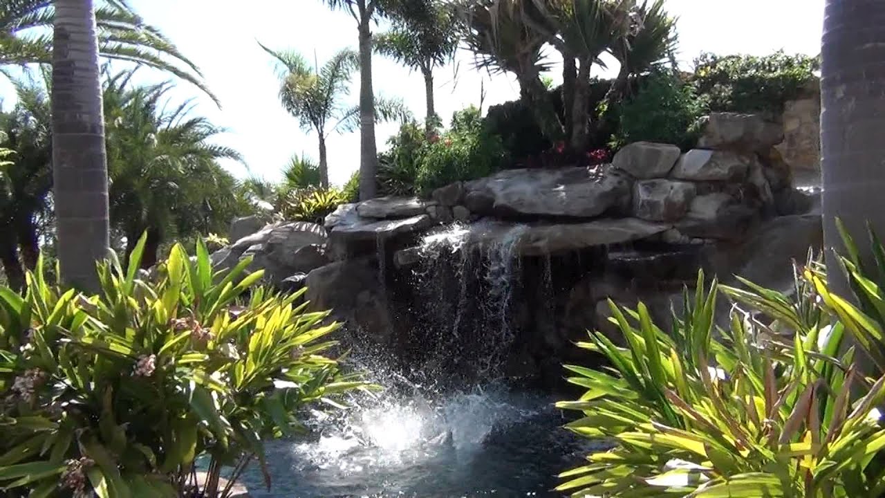 Don't Miss This Ultimate Outdoor Design, 180 tons of Natural Stone, Large Grotto Waterfall in TX