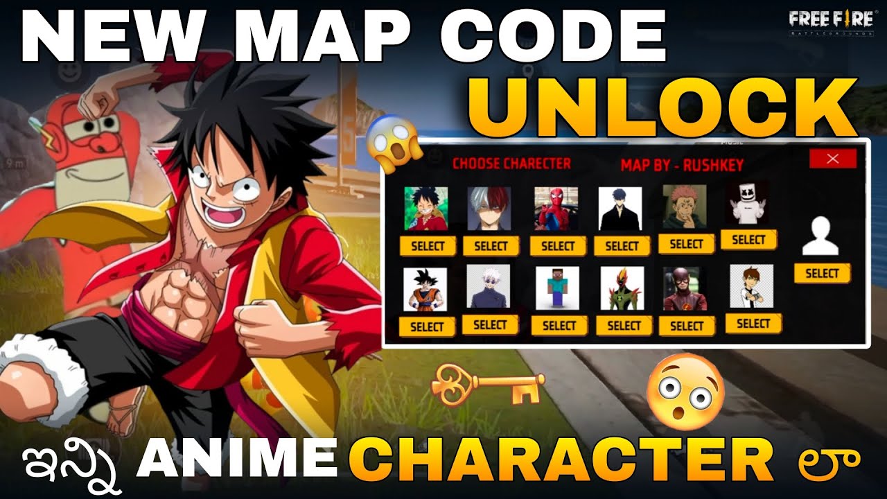 NEW ANIME MAP CODE UNLOCK 🥶 IN FREE FIRE 🔥||FLASHMAN|| USE THIS PASKEY😱💥||
