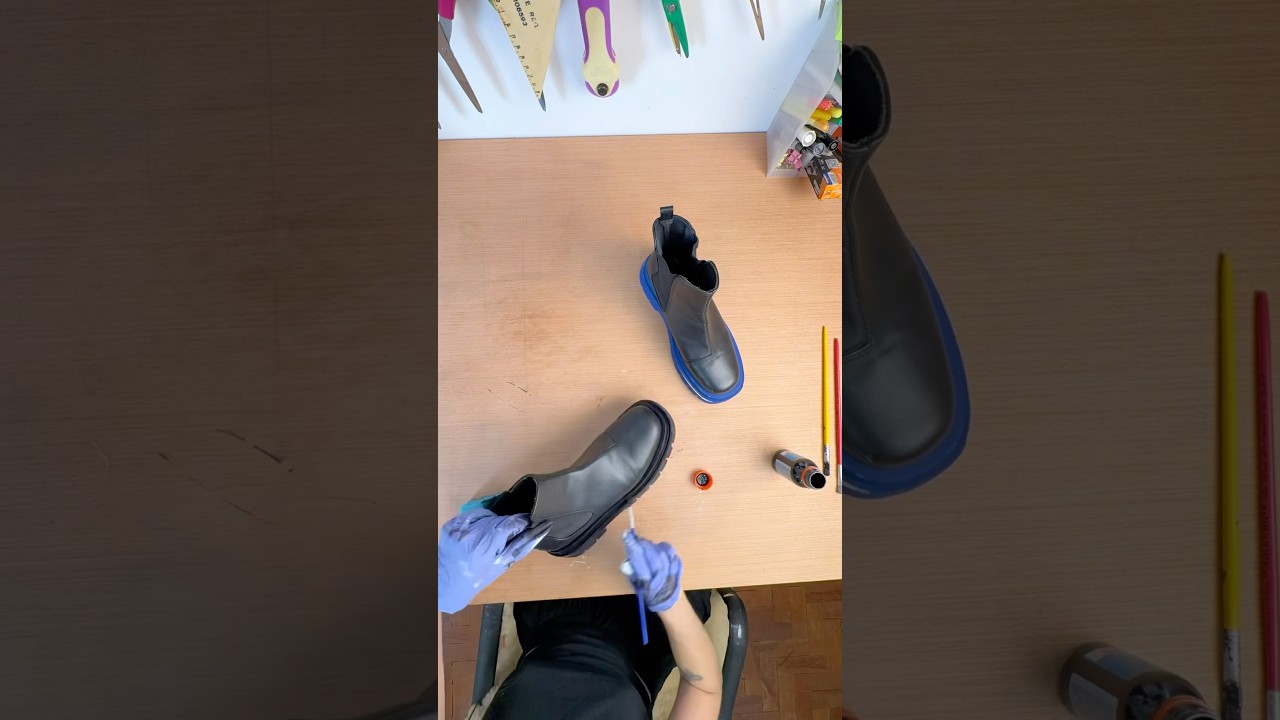 Como pintar bota: solado e couro! + higieniza&ccedil;&atilde;o completa