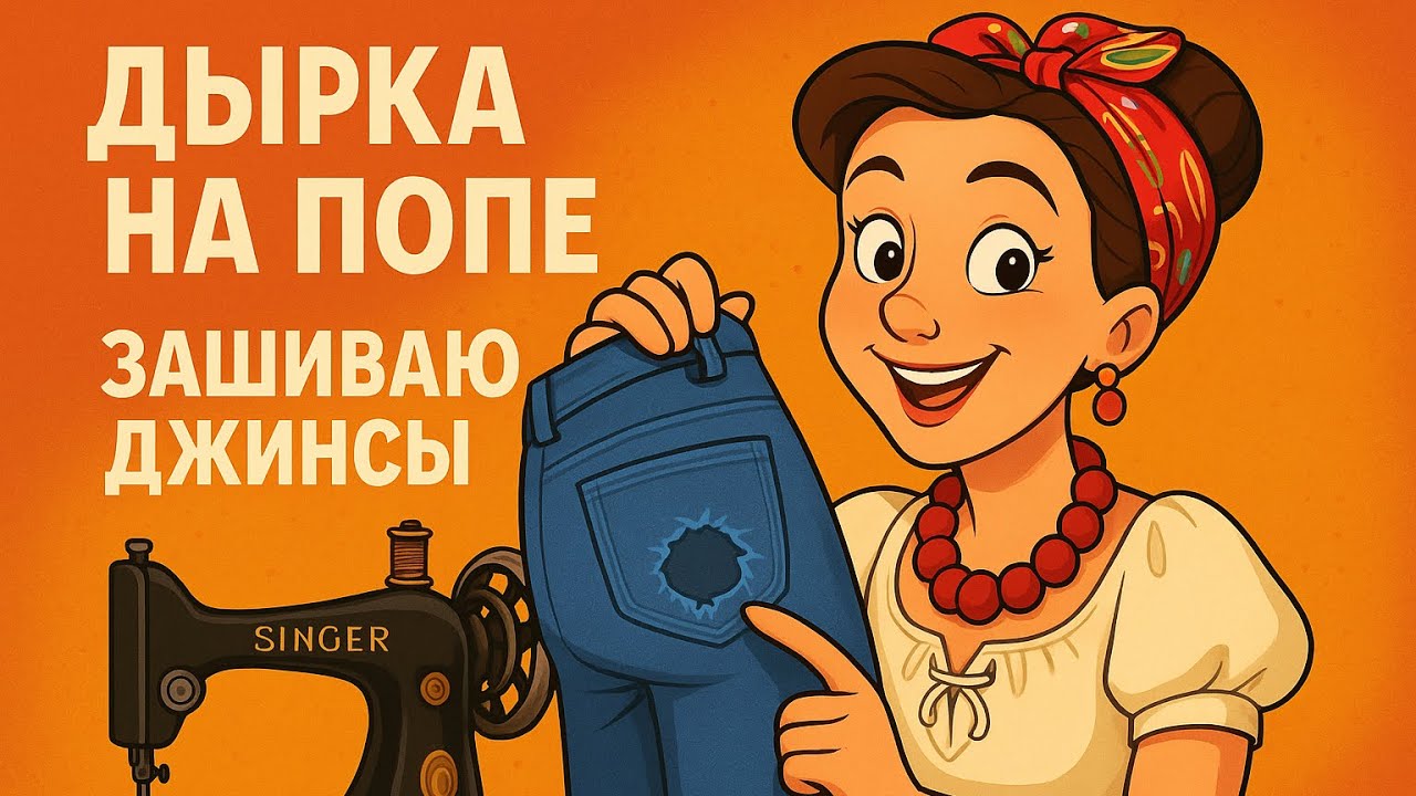 Дырка на попе джинсов? Не проблема! Мой простой лайфхак