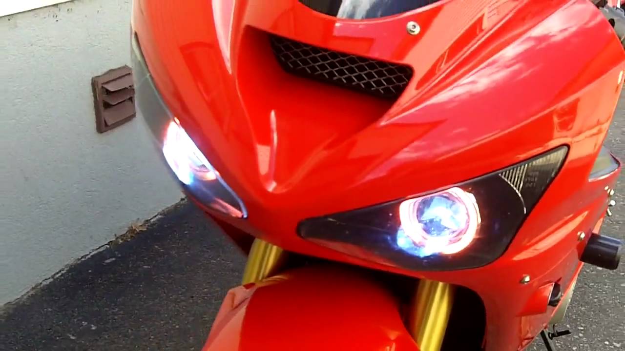 2003 kawasaki zx6r 636 fsane HID projector halo kit