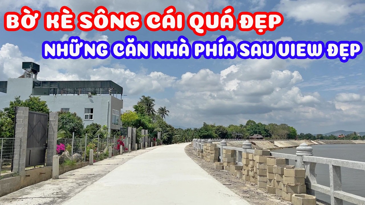 Đường bờ kè sông cái đoạn gần cầu vĩnh phương sắp hoàn thành