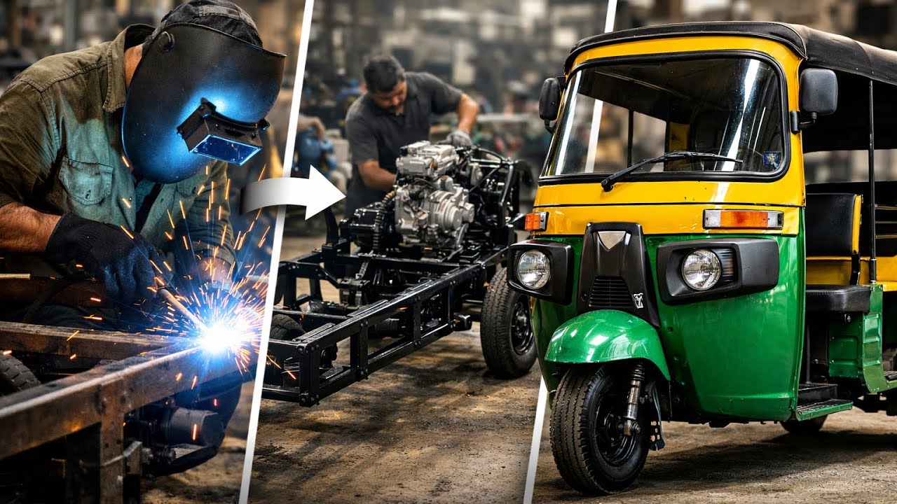 How Passenger Rickshaws Are Made | Step by Step Manufacturing Process