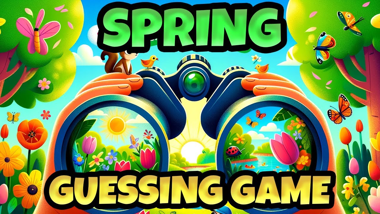 Spring Vocabulary for Kindergarten | Interactive Guessing Game for Kids!