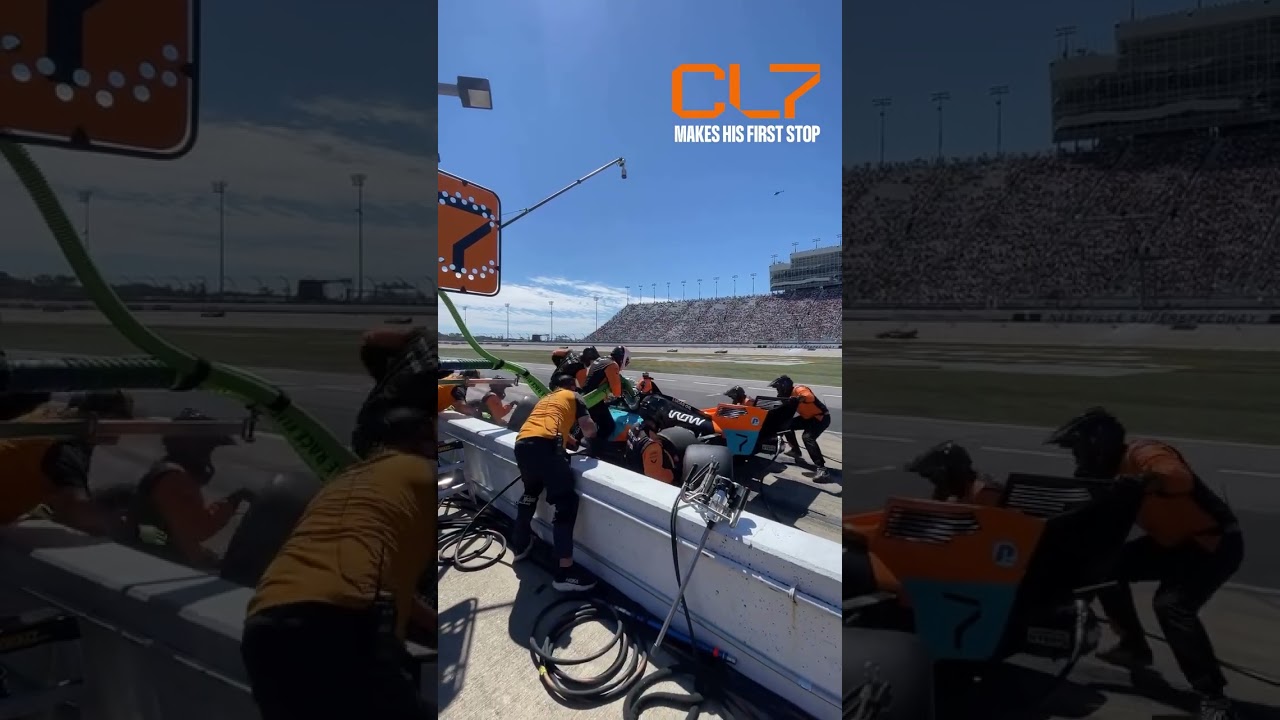 Christian Lundgaard y Mclaren Pit Stop INDYCAR Nashville final 2025