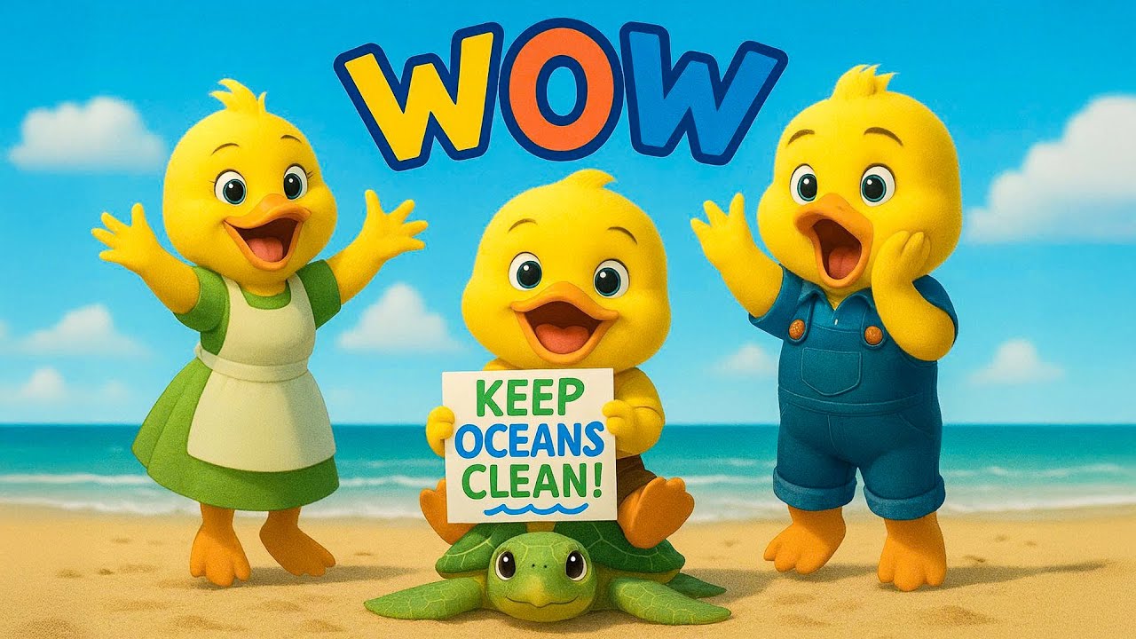 Little Duckling Takes On Ocean Pollution and Parents Surprise Him 🐥🌊✨