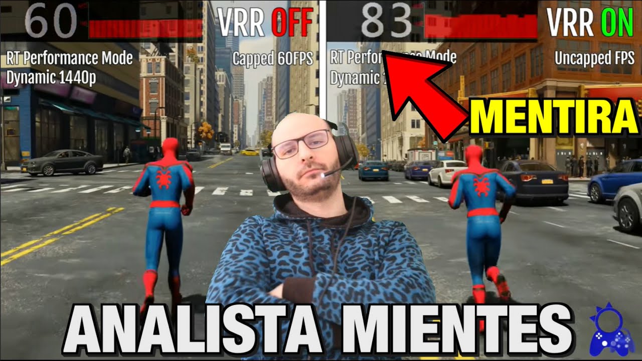 ANALISTA DE BITS CAMBIA EL NOMBRE DE TU CANAL A IGNORANTE DE BITS | MIENTES CON EL VRR DE PS5