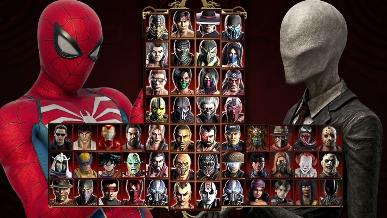 Mortal Kombat 9 - ЧЕЛОВЕК-ПАУК И СЛЕНДЕРМЕН - Экспертный аркадный режим - Геймплей @ (1080p)60ᶠᵖˢ ✔