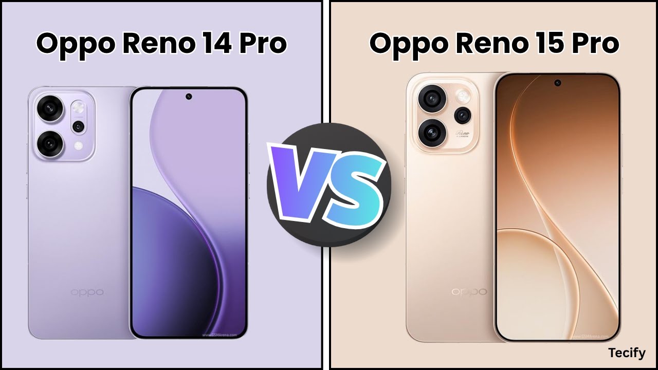 Oppo Reno 14 Pro VS Oppo Reno 15 pro | Full Specs Comparison | Tecify