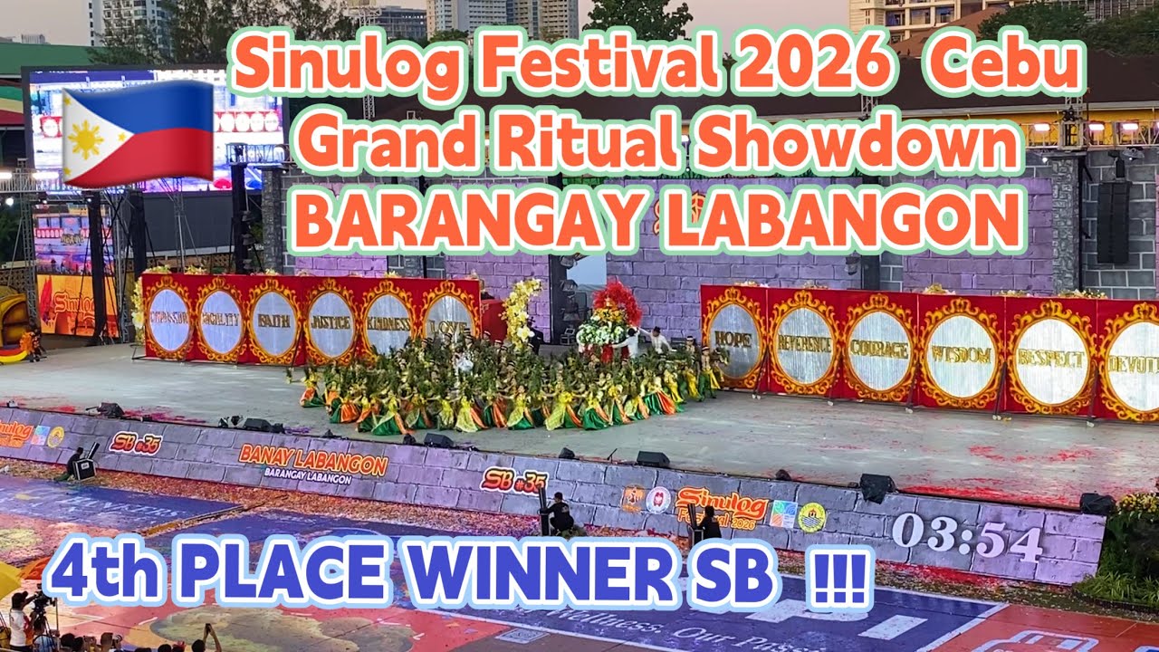 Sinulog 2026 LABANGON 4th PLACE WINNER SB Ritual Showdown Cebu City Festival Dance & Costume Parade