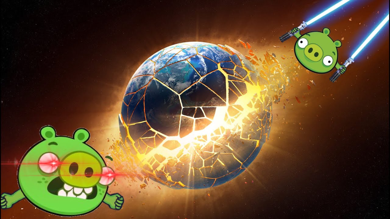 Bad piggies but its the end of the world