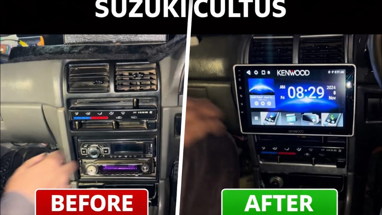 Suzuki Cultus Before & After | Old CD Player to Android Touch Screen 😍 | Kenwood Upgrade
