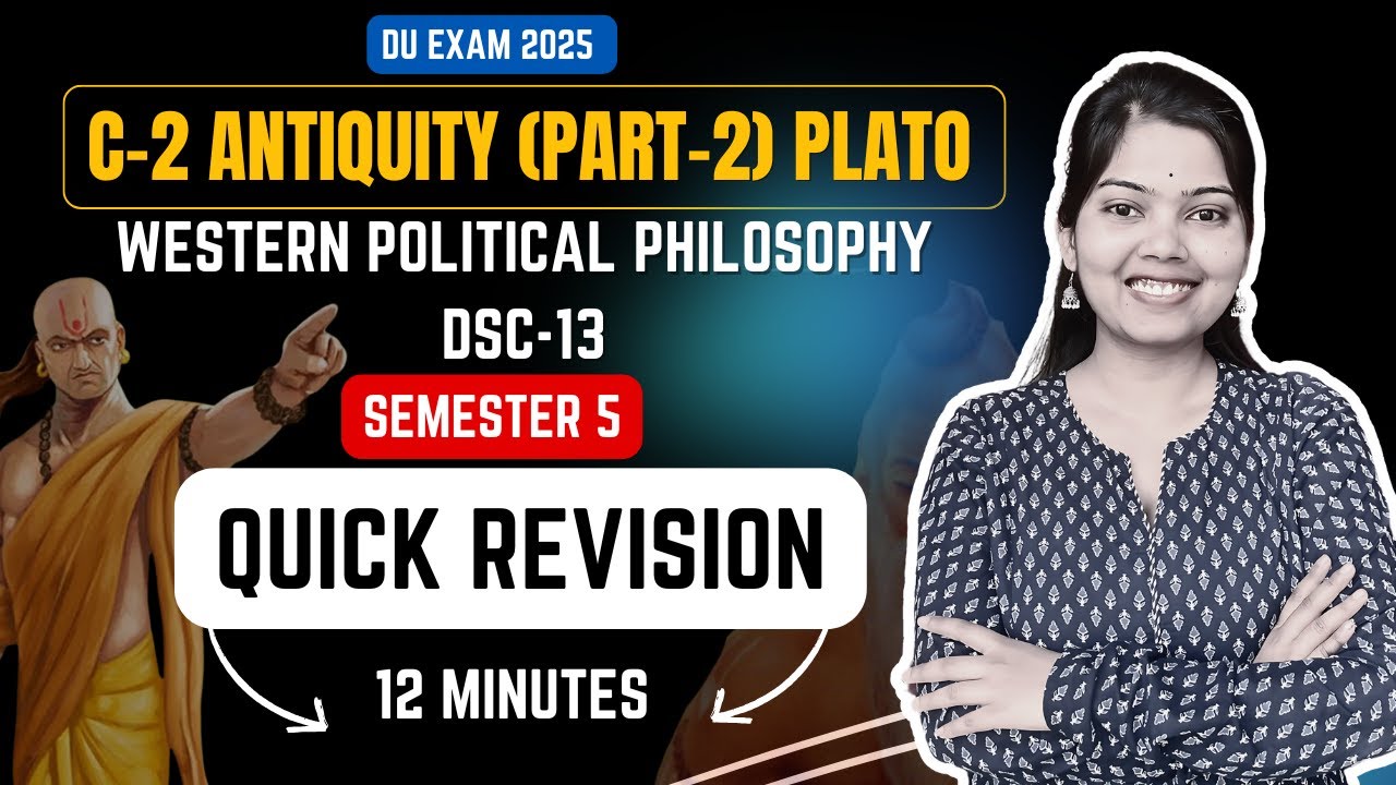 Unit-2 Antiquity Plato (PART-2) Western Political Philosophy DSC-13 | SEM 5 | STUDYSHIP WITH KRATI 2