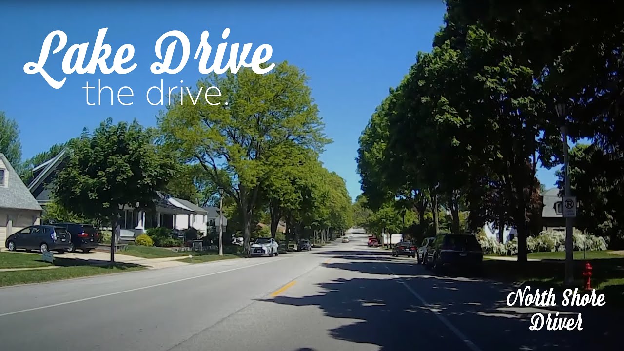Relaxing Drive Along Lake Drive (North Milwaukee Suburbs) - The Drive