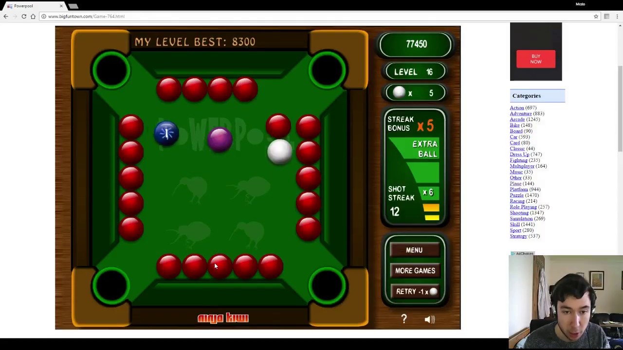 Let's Play Powerpool (Tutorial) - Flash Game