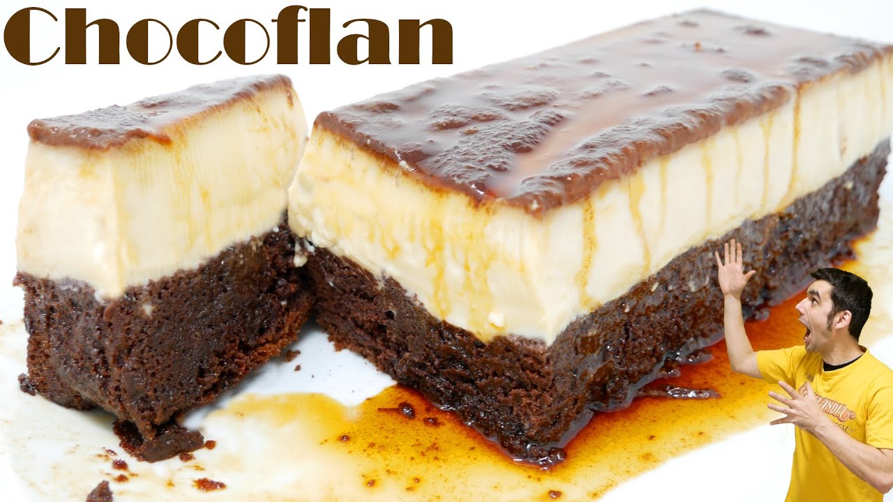 CHOCOFLAN🍫🍮😍 (POSTRE DELICIOSO y FÁCIL)🍫🍮😍PASTEL IMPOSIBLE  Receta # 574