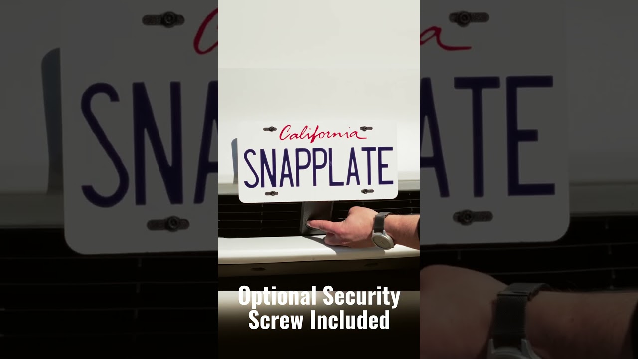 Removable License Plate Mounts for Tesla Model S, 3, X, Y - SnapPlate by EveryAmp