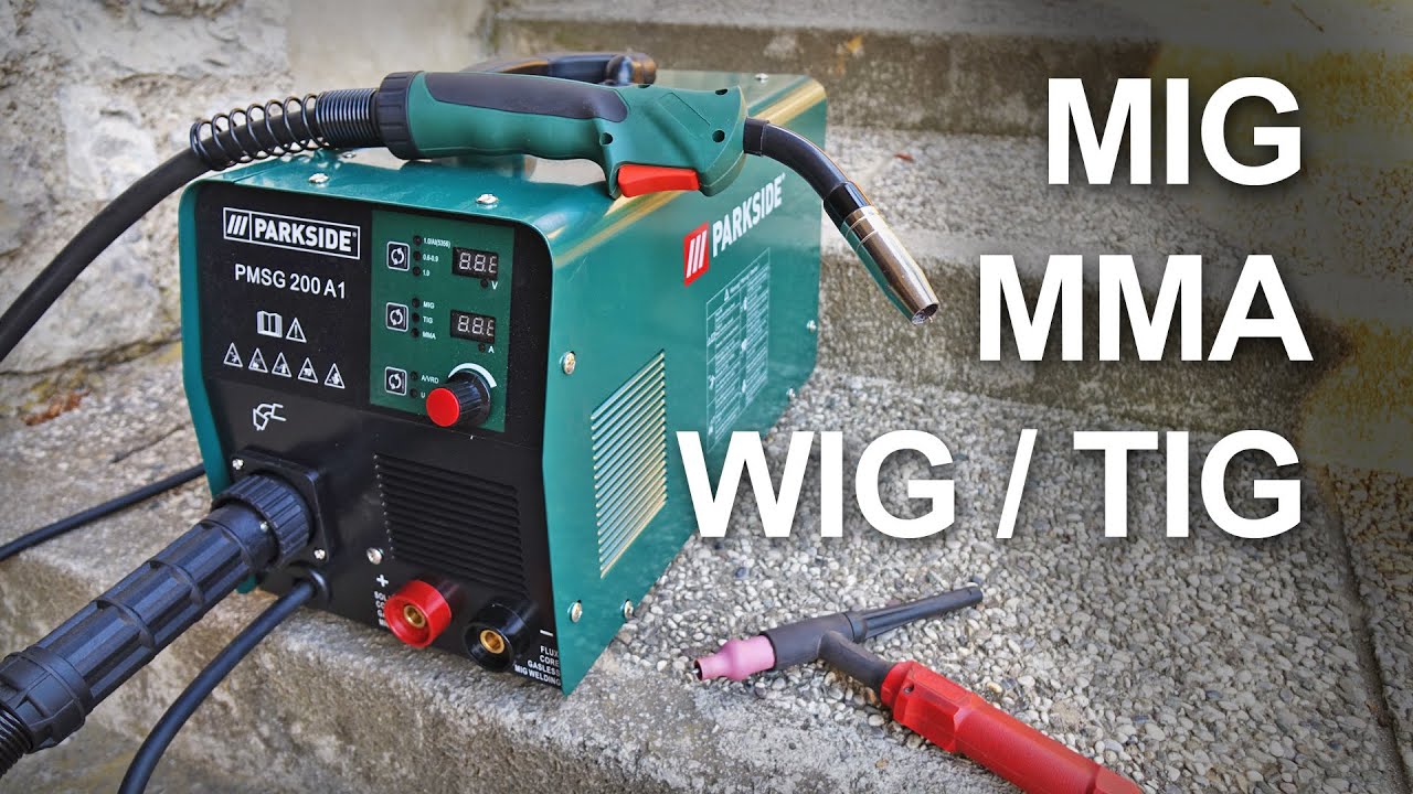 сварочный аппарат - Parkside PMSG 200 A1 (199€) TIG, MIG, MMA | Распаковка и тест