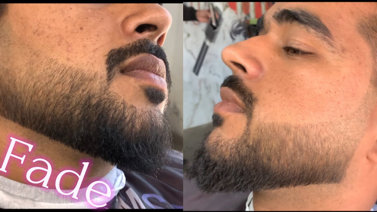 Skin fade beard cutting 😳. New trending beard style for men’s .