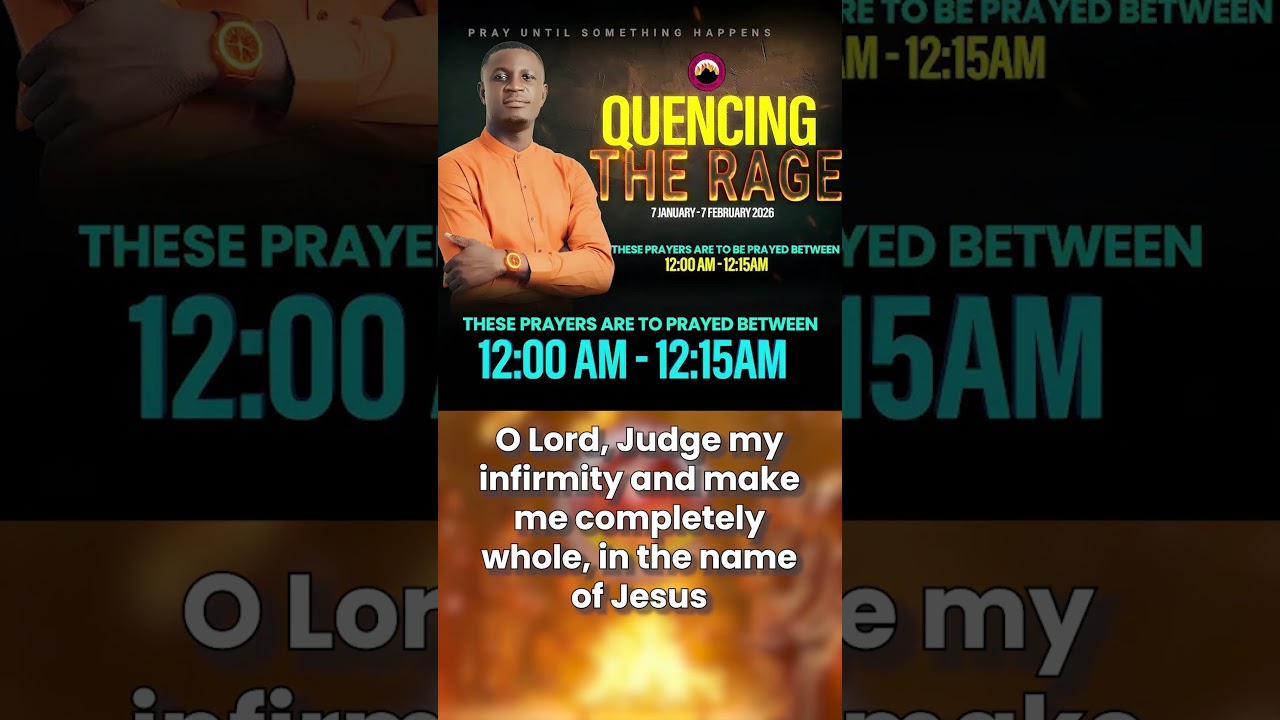 MFM QUENCHING THE RAGE 2026 | Midnight Vigil Intercessory Prayers | Yourself | Church | Nation