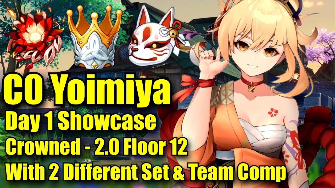 C0 Crowned Yoimiya Day 1 Showcase - 4 Shimenawa & 4 Crimson Witch with Different Comp