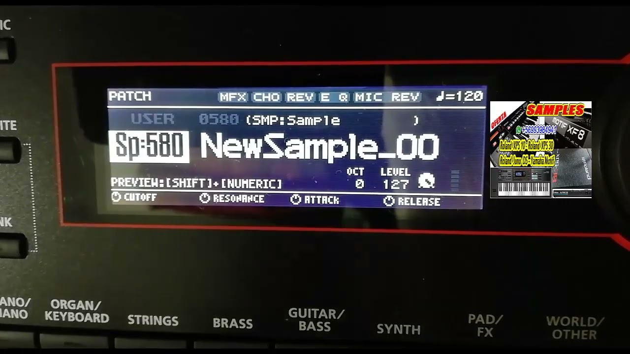 COMO INSTALAR SAMPLES WAV A ROLAND JUNO DS