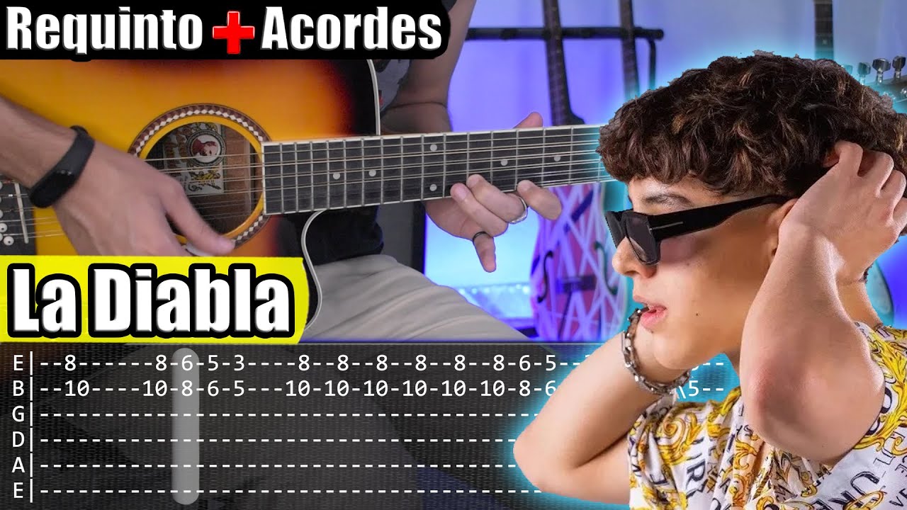 La Diabla - Xavi - Requinto + Acordes | TABS | Tutorial Guitarra
