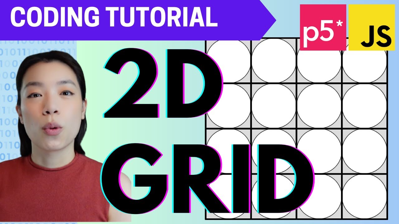 Учебное пособие по p5.js | 2D-сетка с вложенным циклом