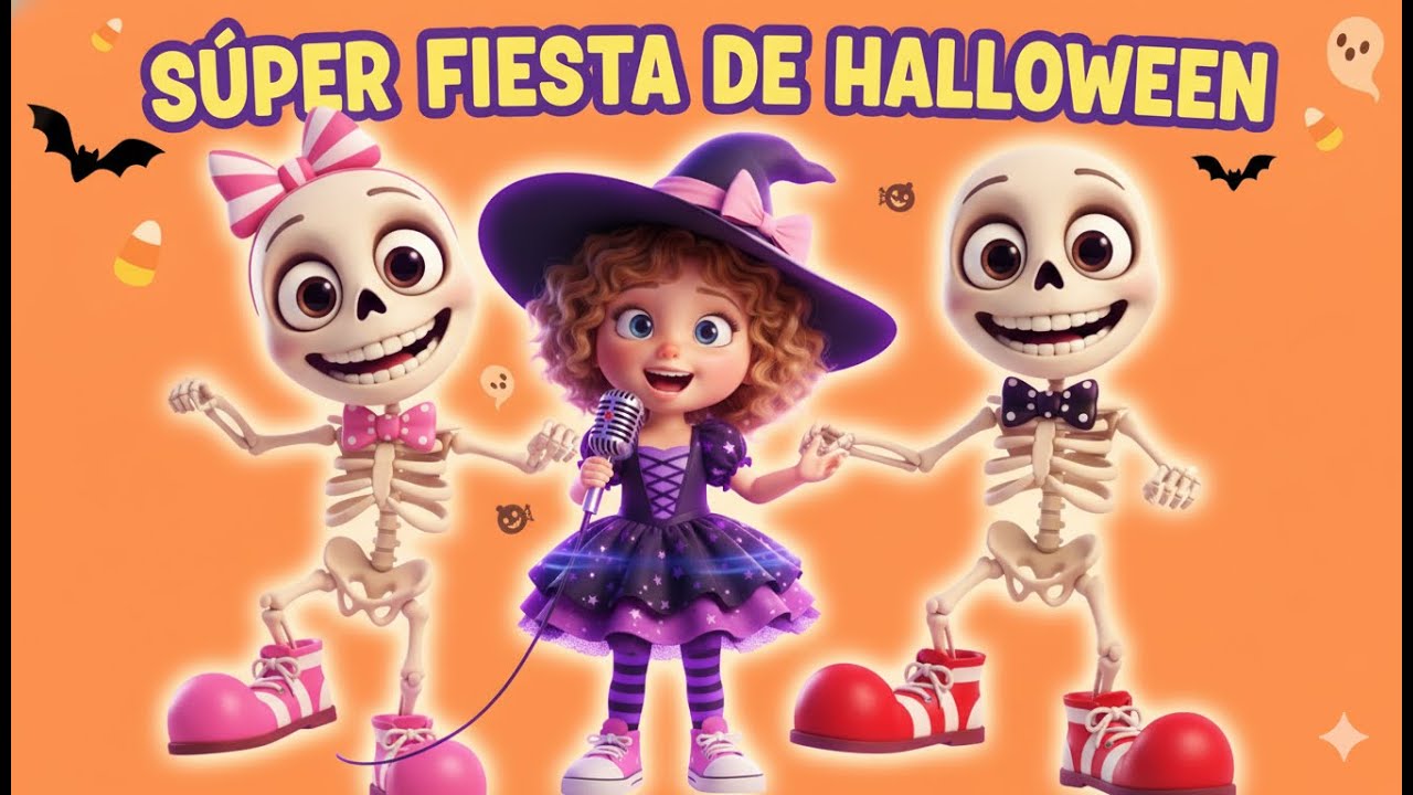 Los esqueletos salen de su tumba - canciones infantiles de Halloween