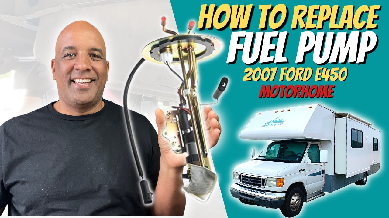 Замена топливного насоса на Ford Fourwinds RV E450 2007 года выпуска.