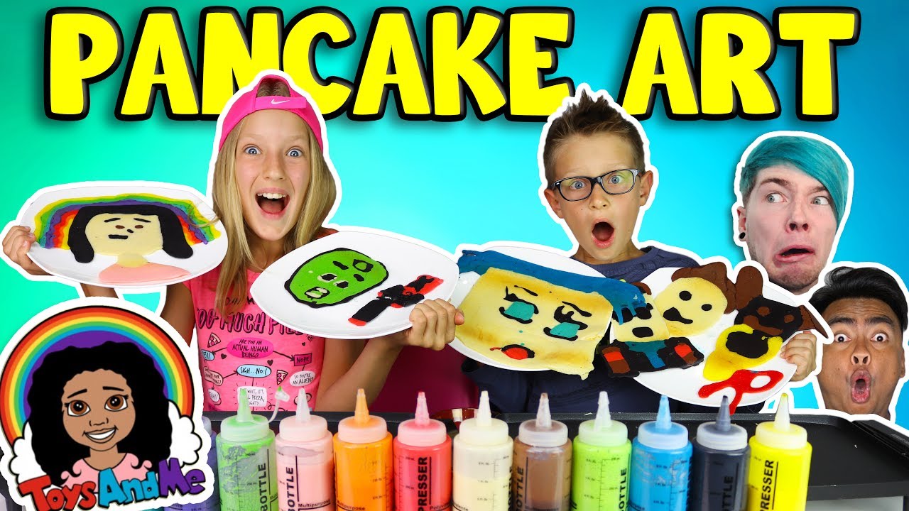 PANCAKE ART CHALLENGE! - YOUTUBER EDITION!!!!