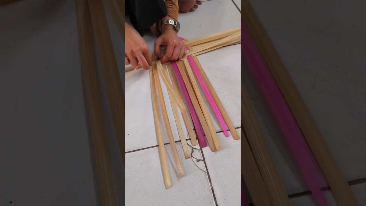 Tutorial membuat anyaman kipas dari bambu oleh Dedeh Kurniasih, S. Pd