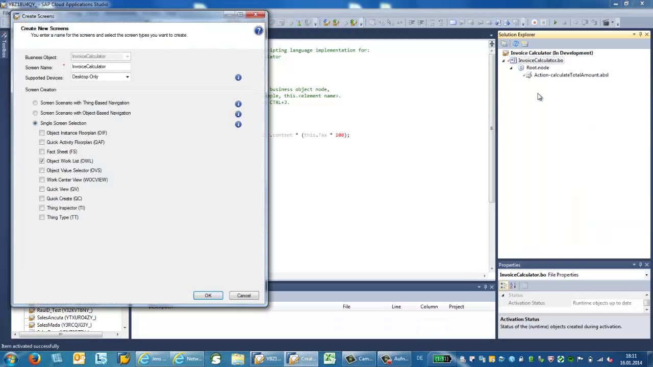 Starting point of SAP C4C coding