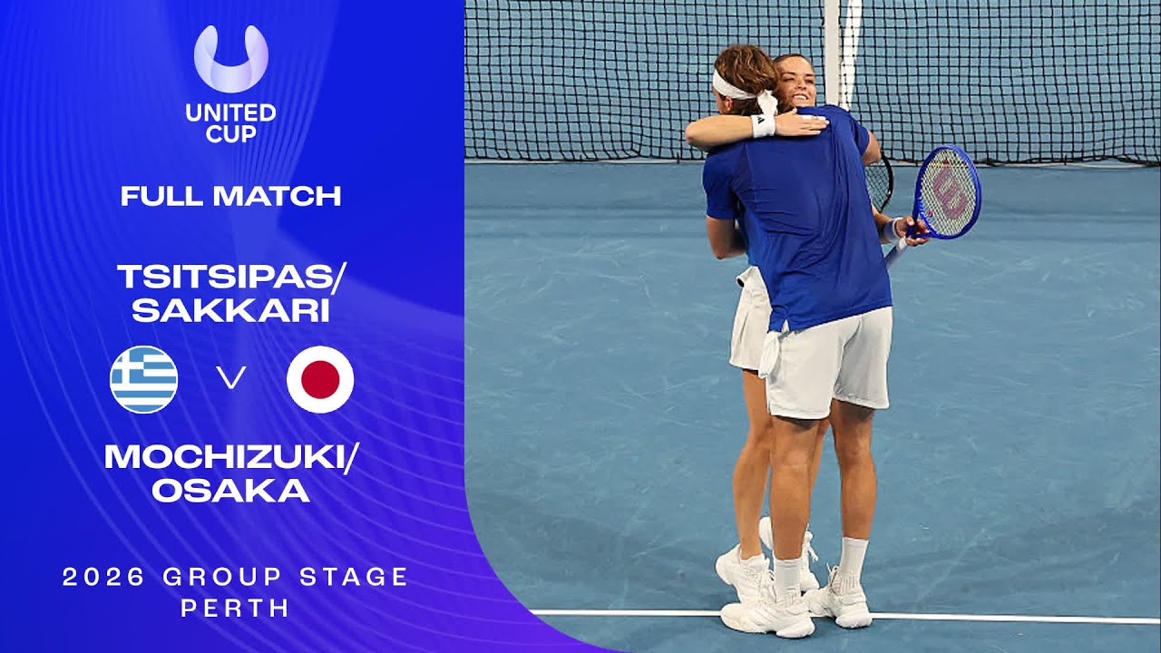 Tsitsipas/Sakkari v Uchiyama/Hibino Full Match | United Cup 2026 Group E