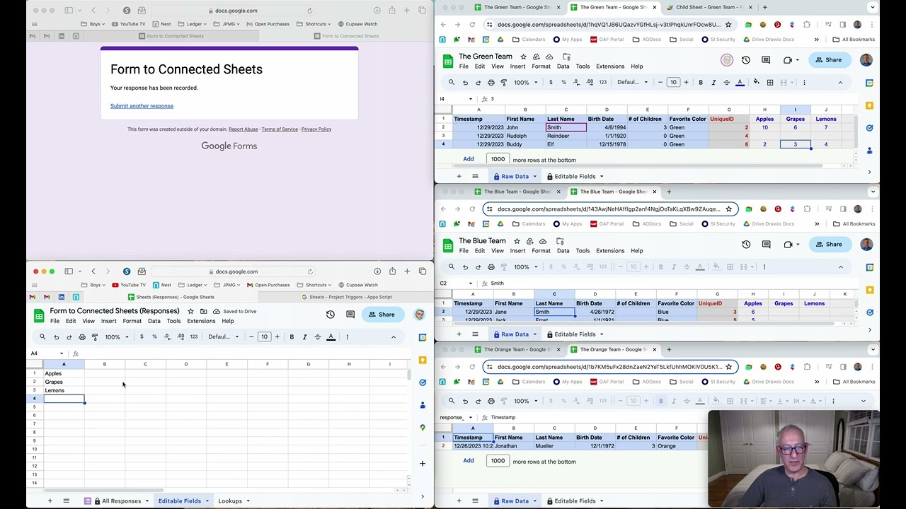 Selectively syncing edits between parent and child Google Sheets (Overview)