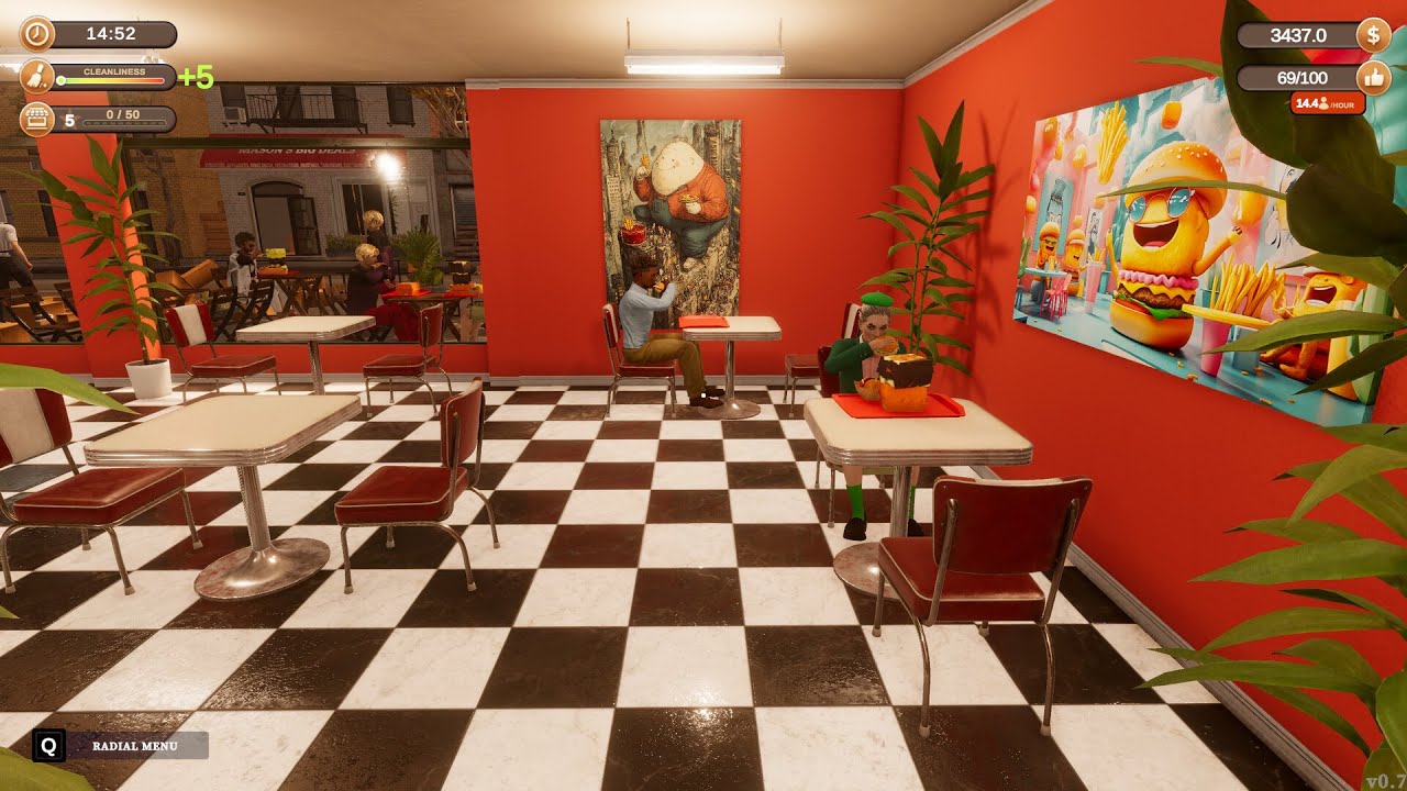 🍔 Corner Kitchen Fast Food Simulator P1🍔 long play  (New Simulation)