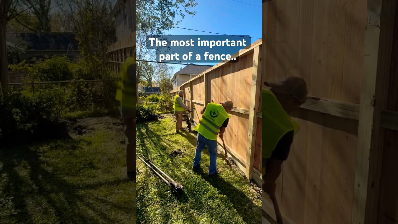 Setting fence posts the right way.