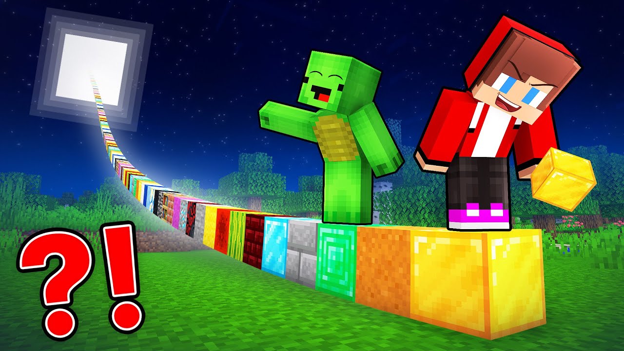 Mikey and JJ Place 1 Billion Blocks in Minecraft (Maizen)