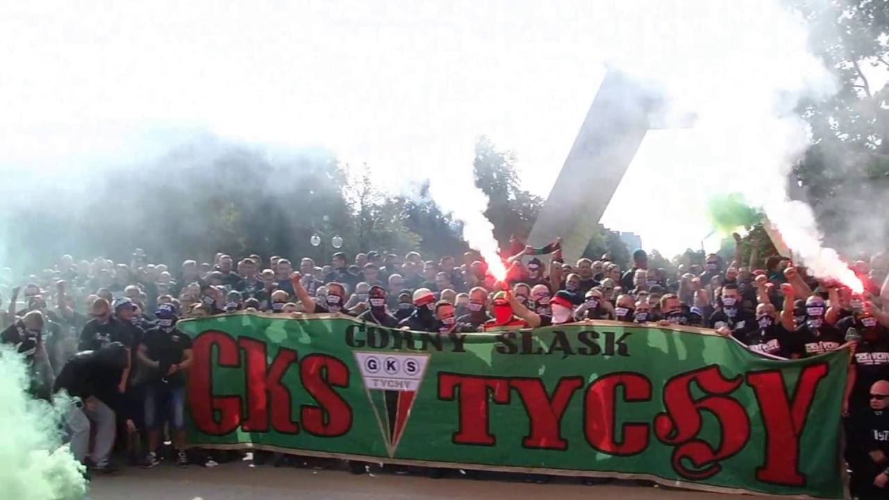 DERBY ŚLĄSKA (doping, oprawa, kulisy): GKS Tychy 1:0 GKS Katowice (01.10.2016)