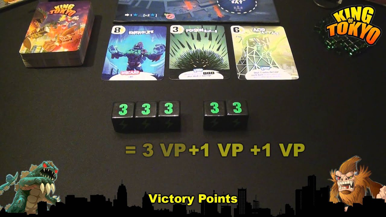 Drakkenstrike's King of Tokyo Components Breakdown Video Review in HD