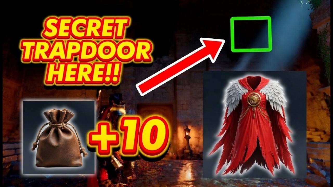 Crimson Desert Silent Falls Hideout SECRET Trapdoor + 10 Slot Bag & Slotted Gloves Location