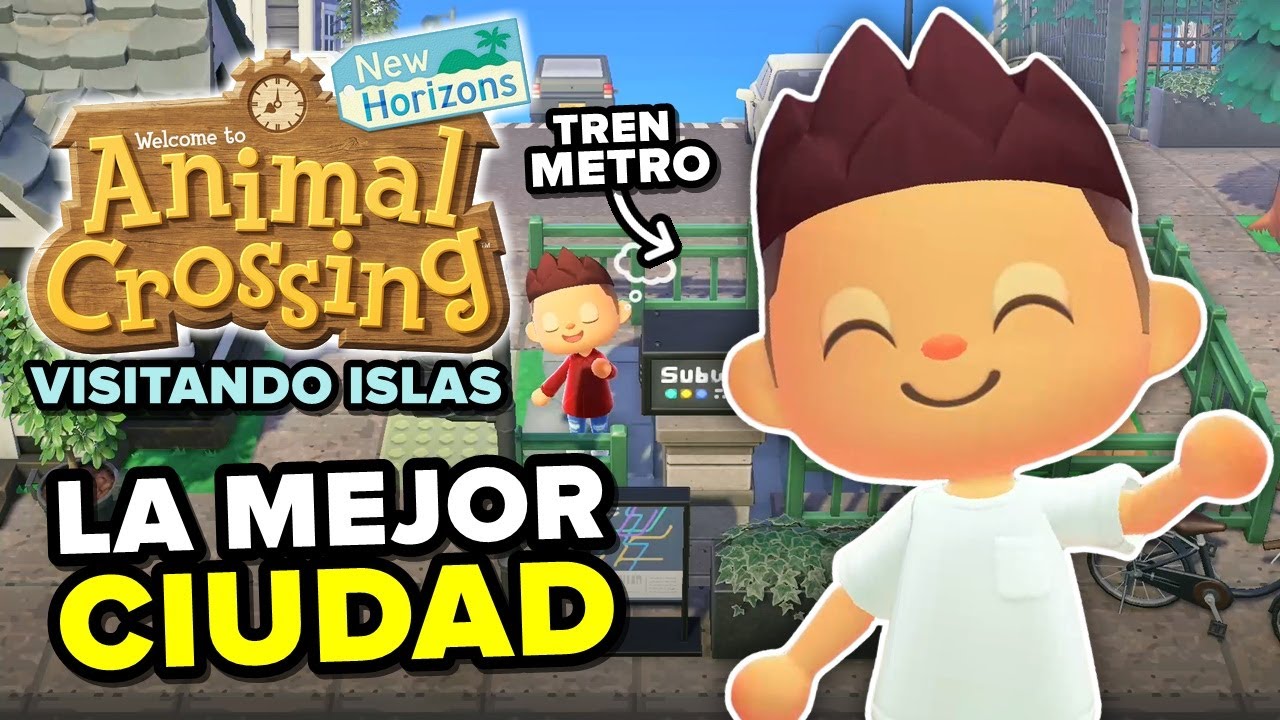 LA MEJOR CIUDAD: METRO, CENTRO COMERCIAL, CIRCO! VISITANDO ISLAS DE ANIMAL CROSSING NEW HORIZONS