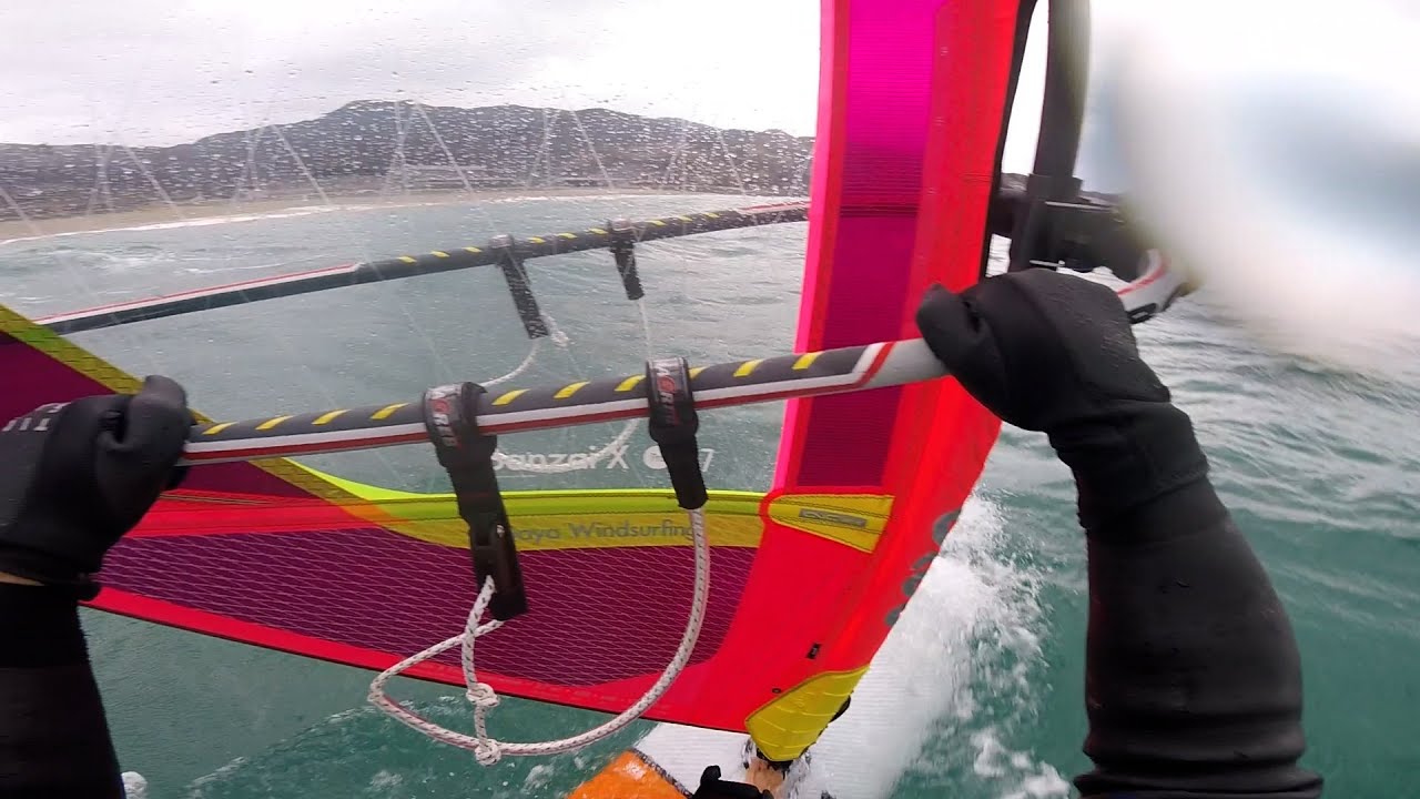 2月1日高浜 ウインドサーフィン　windsurfing